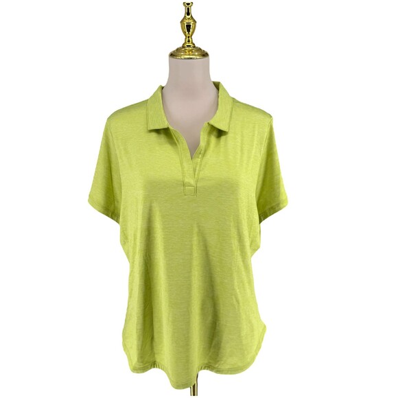 Tommy Bahama Delray Top Women's XL IslandZone Green UPF Stretch Quick Dry NWT - Picture 2 of 11